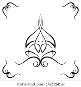 Pinstripe Design Vector Art Illustration