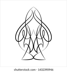 Pinstripe Design Vector Art Illustration