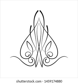 Pinstripe Design Vector Art Illustration