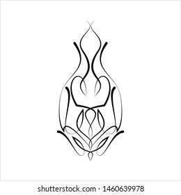 Pinstripe Design Vector Art Illustration