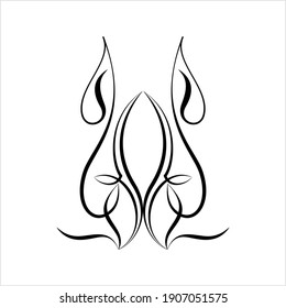 Pinstripe Design Vector Art Illustration