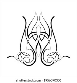 Pinstripe Design Vector Art Illustration