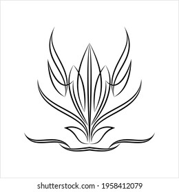 Pinstripe Design Vector Art Illustration
