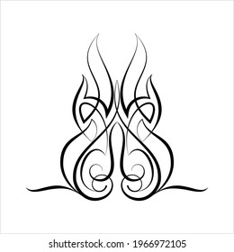 Pinstripe Design Vector Art Illustration