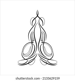 Pinstripe Design Design Vector Art Illustration
