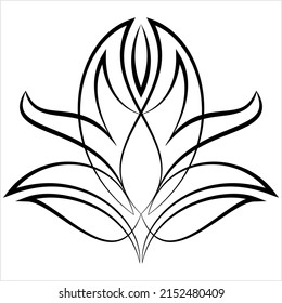 Pinstripe Design Vector Art Illustration