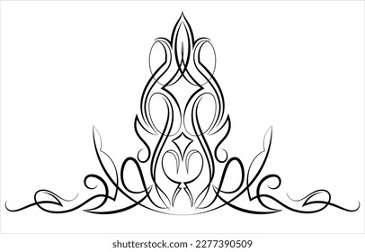 Pinstripe Design Design Vector Art Illustration