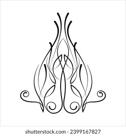 Pinstripe Design Vector Art Illustration