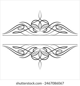 Pinstripe Design Design Vector Art Illustration