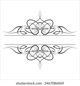 Pinstripe Design Design Vector Art Illustration