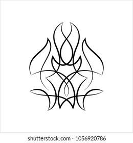 Pinstripe Design Vinyl Ready Vector Illustration