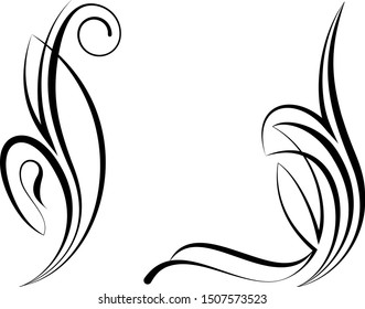 Pinstripe Design Vinyl Ready Vector Illustration