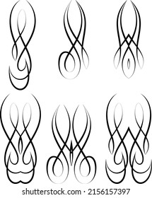 Pinstripe Design Vinyl Ready Vector Illustration