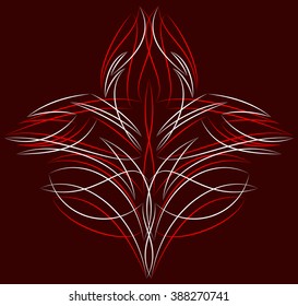 Pinstripe Design Vinyl Ready Vector Illustration