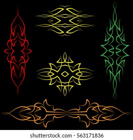 Pinstripe Design Vinyl Ready Vector Illustration