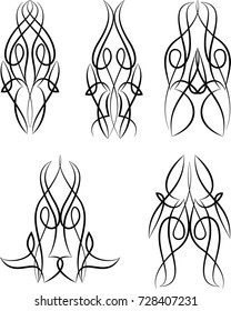 Pinstripe Design Vinyl Ready Vector Illustration