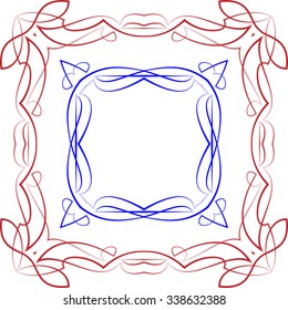 Pinstripe Graphics Corner, Border : Vinyl Ready Vector Art