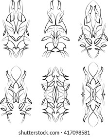 Pinstripe Graphics Corner, Border : Vinyl Ready Vector Art