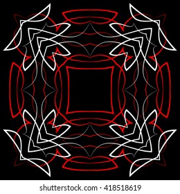 Pinstripe Graphics Corner, Border : Vinyl Ready Vector Art