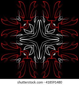 Pinstripe Graphics Corner, Border : Vinyl Ready Vector Art
