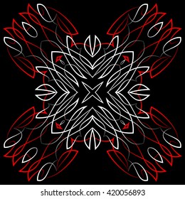 Pinstripe Graphics Corner, Border : Vinyl Ready Vector Art