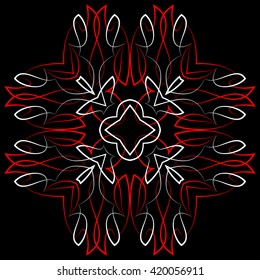 Esquina gráfica Pinstripe, borde: Arte vectorial listo para vinilo