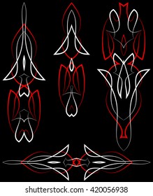 Pinstripe Graphics Corner, Border : Vinyl Ready Vector Art