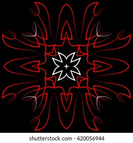Pinstripe Graphics Corner, Border : Vinyl Ready Vector Art