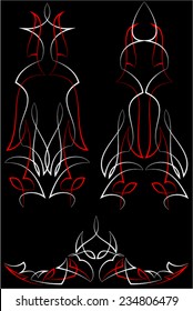 Pinstripe Graphics : Vinyl Ready Vector Art