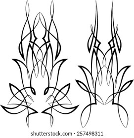 Pinstripe Graphics : Vinyl Ready Vector Art