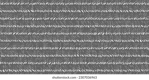 Pinstripe grey and white seamless pattern with sketchy lines and texture. Classic wool suit fabric. Elegant masculine design. Simple monochrome background. Twill variegated woolen material