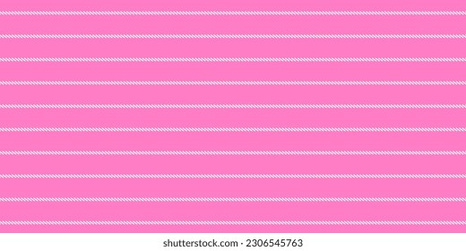 Pinstripe pink horizontal seamless pattern with narrow white lines. Classic suit fabric. Elegant design. Simple monochrome background. Twill variegated woolen material