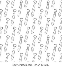 Pinstripe tie, vector seamless pattern line background. 