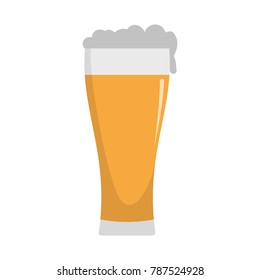 Pint beer beverages icon icon. Flat illustration of pint beer beverages icon vector icon isolated on white background