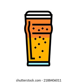 pint beer drink color icon vector. pint beer drink sign. isolated symbol illustration