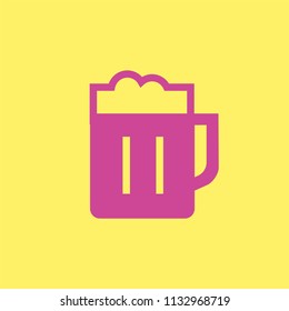 Pint of beer graphic illustration