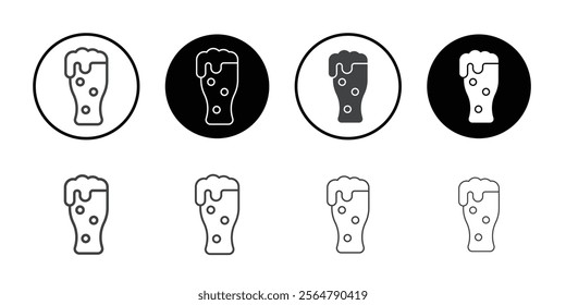 Pint of beer icon simple vector symbol