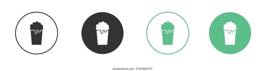 Pint von Bier-Icons Concept Set. Glyphe, Vektorgrafiken