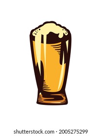Bierpint einzeln auf Ikone