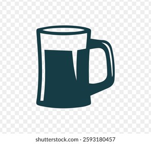 a pint of beer, Beer Mug Icon silhouette vector are design, illustration