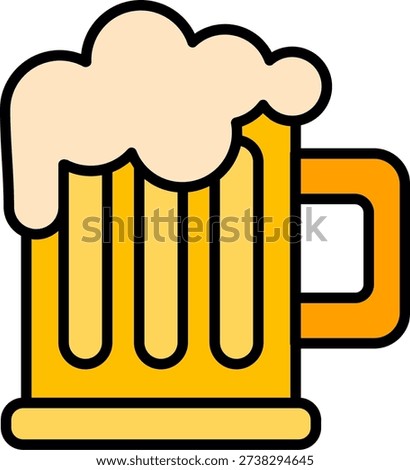 Pint Of Beer New Creative Icon Design Vector