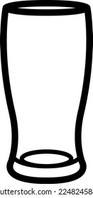 A pint glass in vector format. Ready for a cold one!