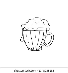pint glass vector sketch