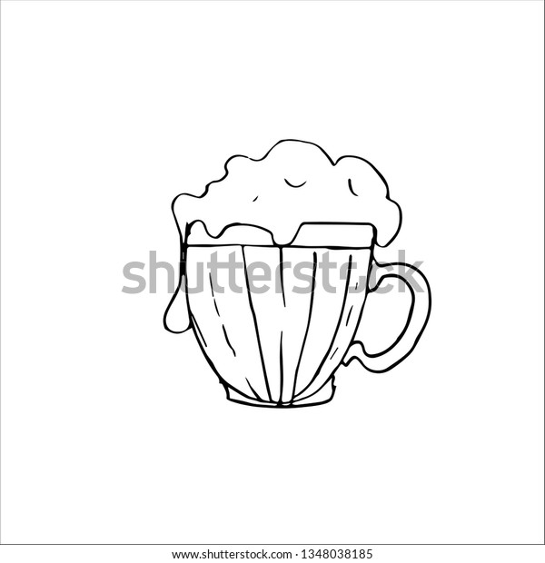 Pint Glass Vector Sketch Stock Vector (Royalty Free) 1348038185 Shutterstock