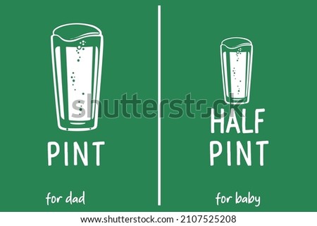 Pint and half pint t shirt design