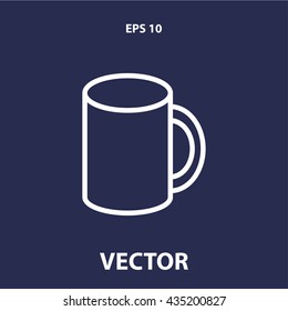 pint icon. mug line icon