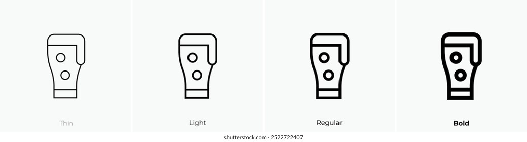 pint icon. Thin, Light Regular And Bold style design isolated on white background