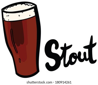 Pint of Traditional Stout Beer