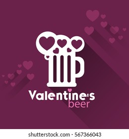 pint of Valentine's day beer