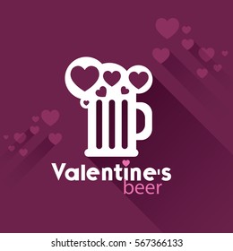 pint of Valentine's day beer